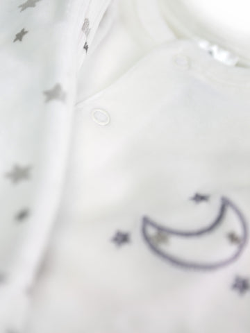 Pijama em veludo estampado estrela