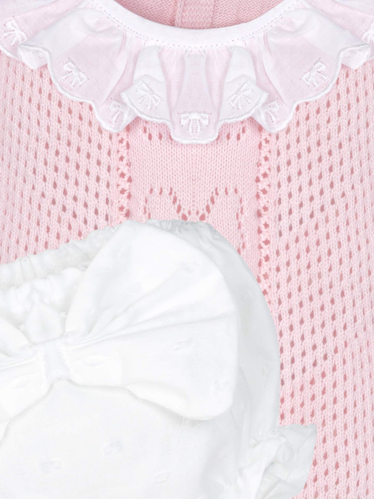 Conjunto KNIT BOW camisola + tapa fraldas