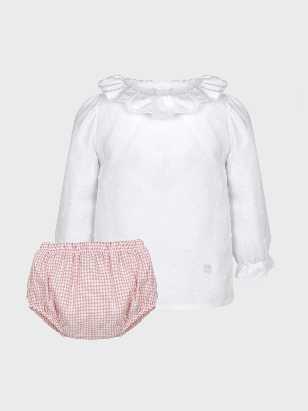 Conjunto VICHY camisola + tapa fraldas